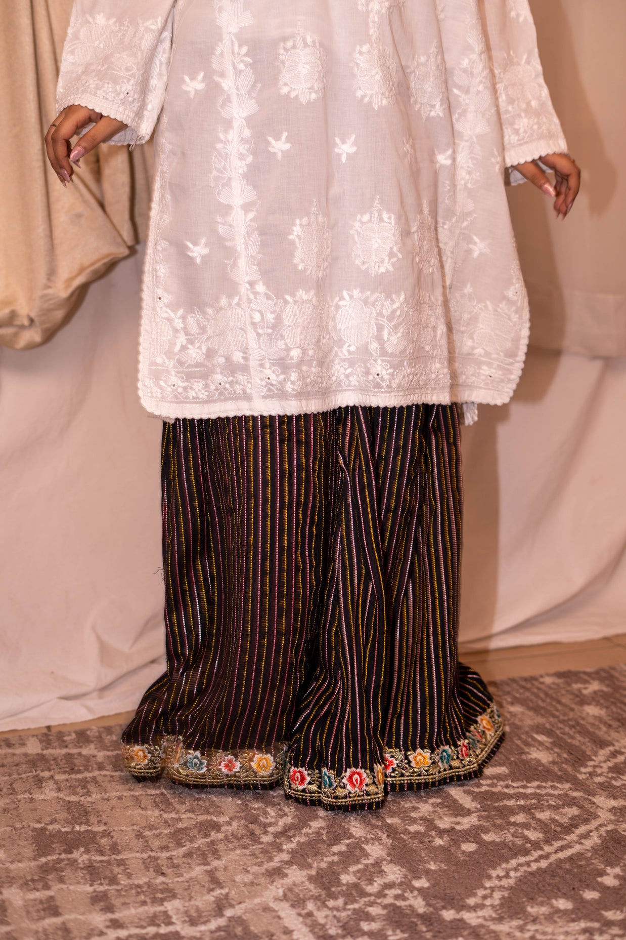 Sussi Black Stripes Shalwar